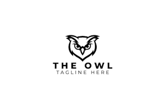 design custom owl bird logo with a modern and creative touch