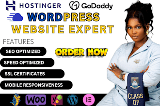 build, design, clone, develop wordpress website on godaddy, cloudways, hostinger