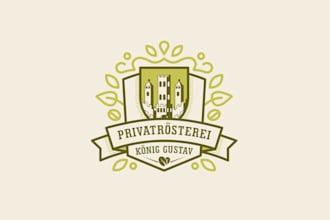 create a retro vintage custom coffee shop cafe logo design