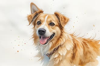 draw realistic pet portrait draw realistic pet portrait