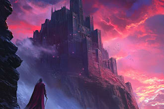 create epic fantasy illustration