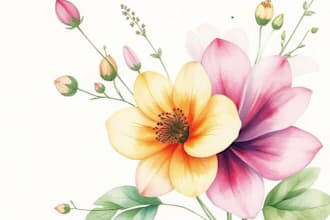 create custom botanical illustration, concept art, sketches for