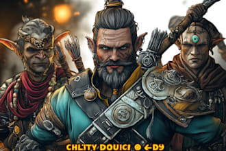create a amazing dnd party d and d character for you
