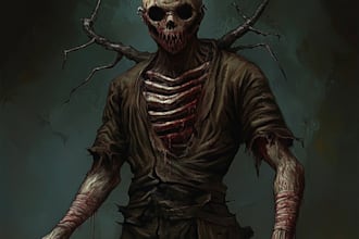 make concept art images for scenes in fantasy and horror