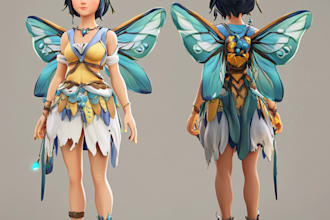 create game character art in unique style