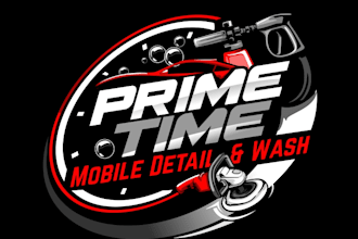 design a 2d and 3d auto detailing and car wash logo