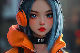 draw lewd, ecchi, nsfw anime style character