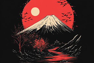make design japanese anime manga art for design
