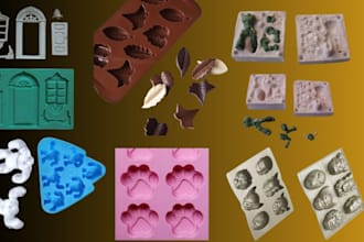 do custom 3d chocolate mold design silicon mold injection mold stl file 3d print
