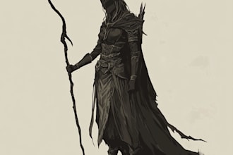 make your dnd character, fantasy, dnd illustration, or dnd party in anime style