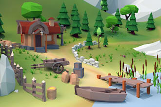 create high quality low poly roblox maps for your game