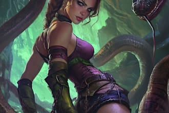 create original characters, fanart, and fantasy portraiture