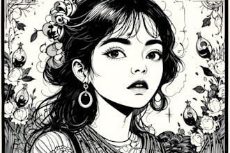 create awesome linocut illustration for your brand