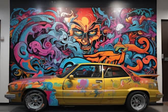 graffiti style illustration, pop art