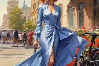 draw a fashion illustration or sketch