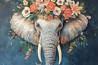 make any floral, animal or botanical art