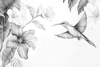 create digital drawings of botanical, animals and birds