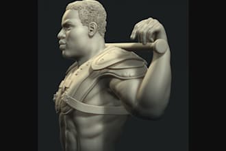digital 3d model, articulated figure,3d printable,character for 3d printing,