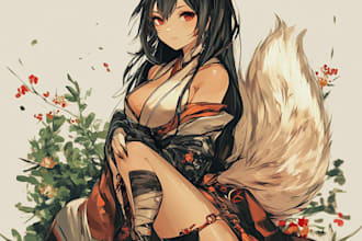 make you an anime art style characters