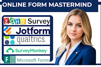 setup survey forms jotform surveymonkey qualtrics microsoft forms zoho survey va