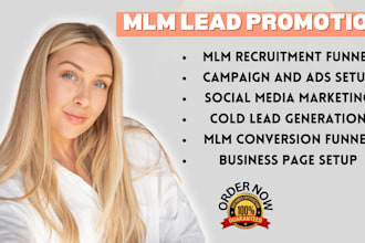 mlm promotion, MLM leads network marketing, MLM traffic, mlm recruitment funnel