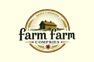 design amazing farm logo with unique concepts