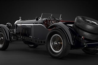 model 3d realistic vintage vehicle for animation,3d antique car,hard surface,rig