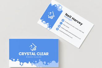 create a clean and professional business card design