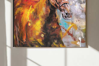 create canvas acrylic paintings of abstract art