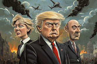 draw political caricature and cartoon