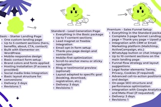 design a highconverting landing page in wordpress