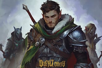 make a amazing dnd party d and d character for you