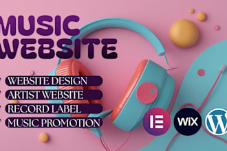 music website dj website record label website artist music website streaming app