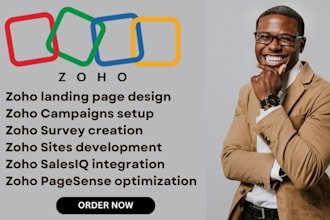 do zoho landing page zoho campaign, survey zoho site, zoho saleiq zoho pagesense