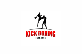 design boxing, sports, fitness, modern, minimal, creative and strong logo