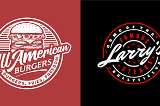 create food logo, cafe, brand kit, restaurant branding