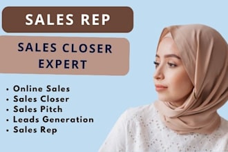 be your sales closer sales representative onlline sales leads generation sales