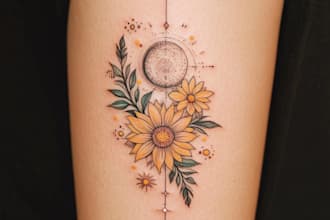 draw american traditional tattoo design by request
