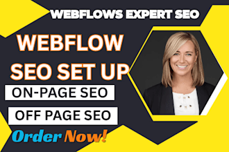 do website SEO optimization onpage wordpress shopify webflow wix squarespace