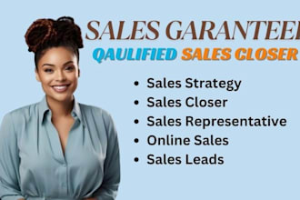 be your online sales closer and sales representative  to generate sales leads