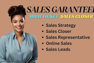 be your high ticket sales closer sales leads representative lead generation