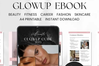 design ebooks on selfcare personal growth healthy living fitness goals skin care