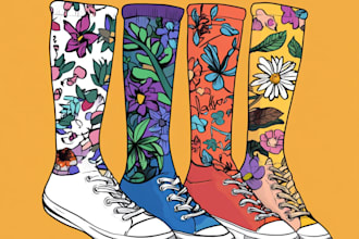 make a unique sock designs for you