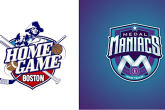 design sports mascot, cartoon tournament, league logo