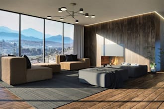 mountain sight 3d crystal building,urban villa lumion 3d render,cityscape design