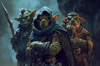 draw your rpg dungeons and dragons or any character design