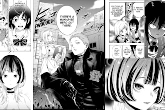 draw anime manga sfw nsfw manga page comic illustration comic book storyboard