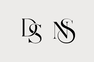 do unique, custom, professional initials gaming logo design