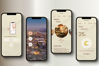 develop high quality city tour app, travel app, mountaineering app, tourism app