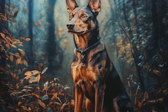 paint realistic pet portrait painting